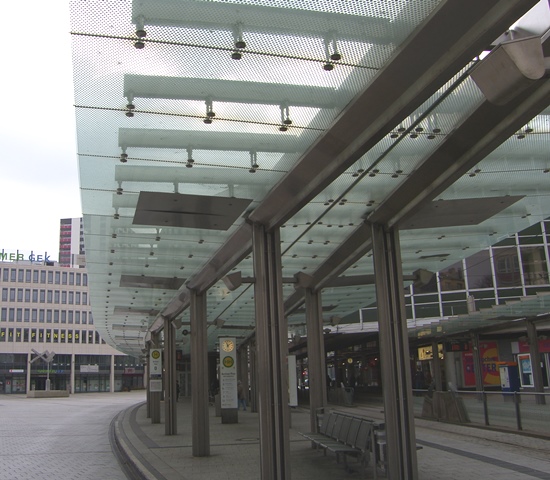 Berliner Platz Ludwigshafen gebo-Punkthalter AK A 70